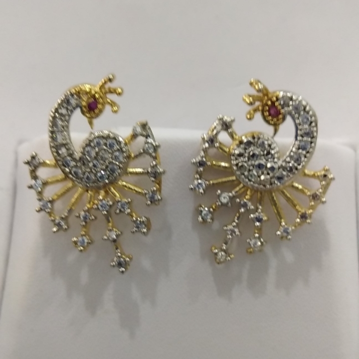 one gram gold peacock earings.
