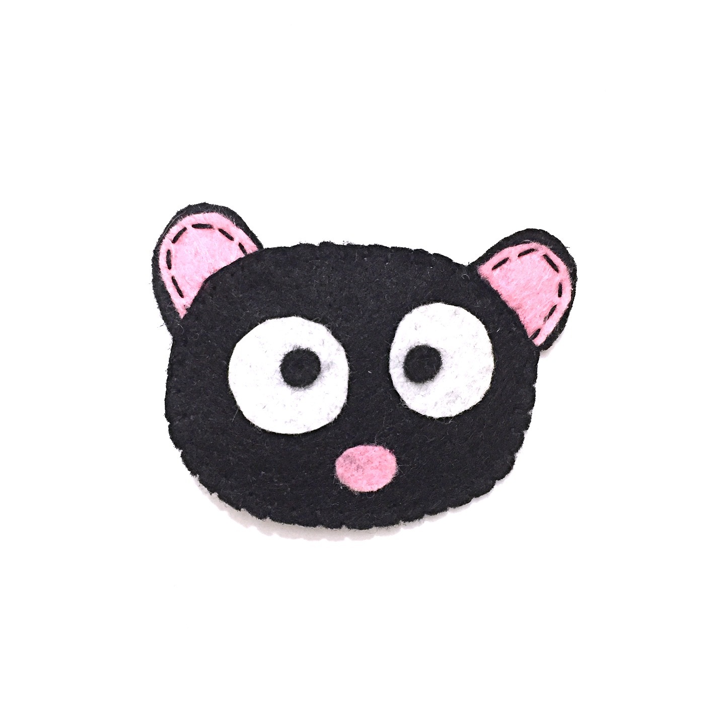 Hair Clip - Black Pig