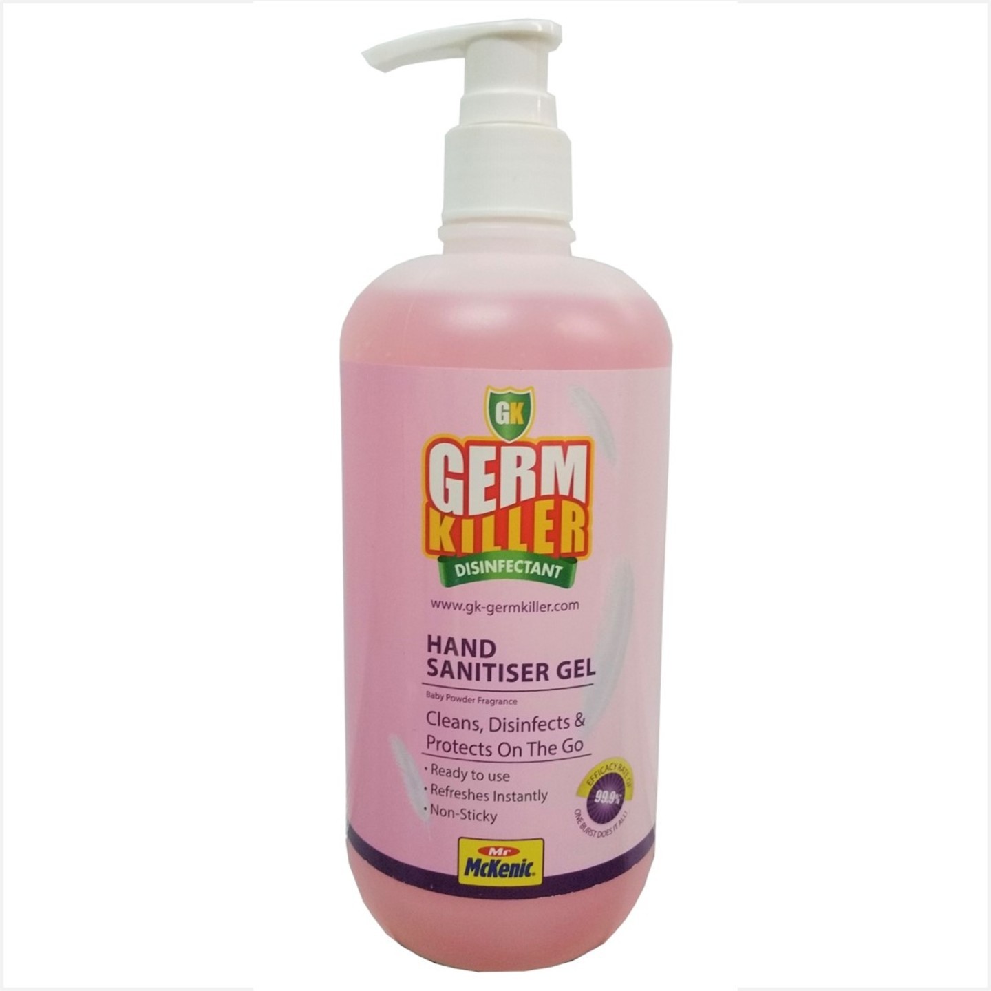 GK Hand Sanitiser Gel Alcohol-based Baby Powder Frag. 500ml