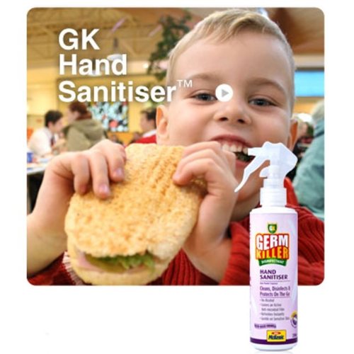 GK Hand Sanitiser Water-BasedBaby Powder Frag. 250ml