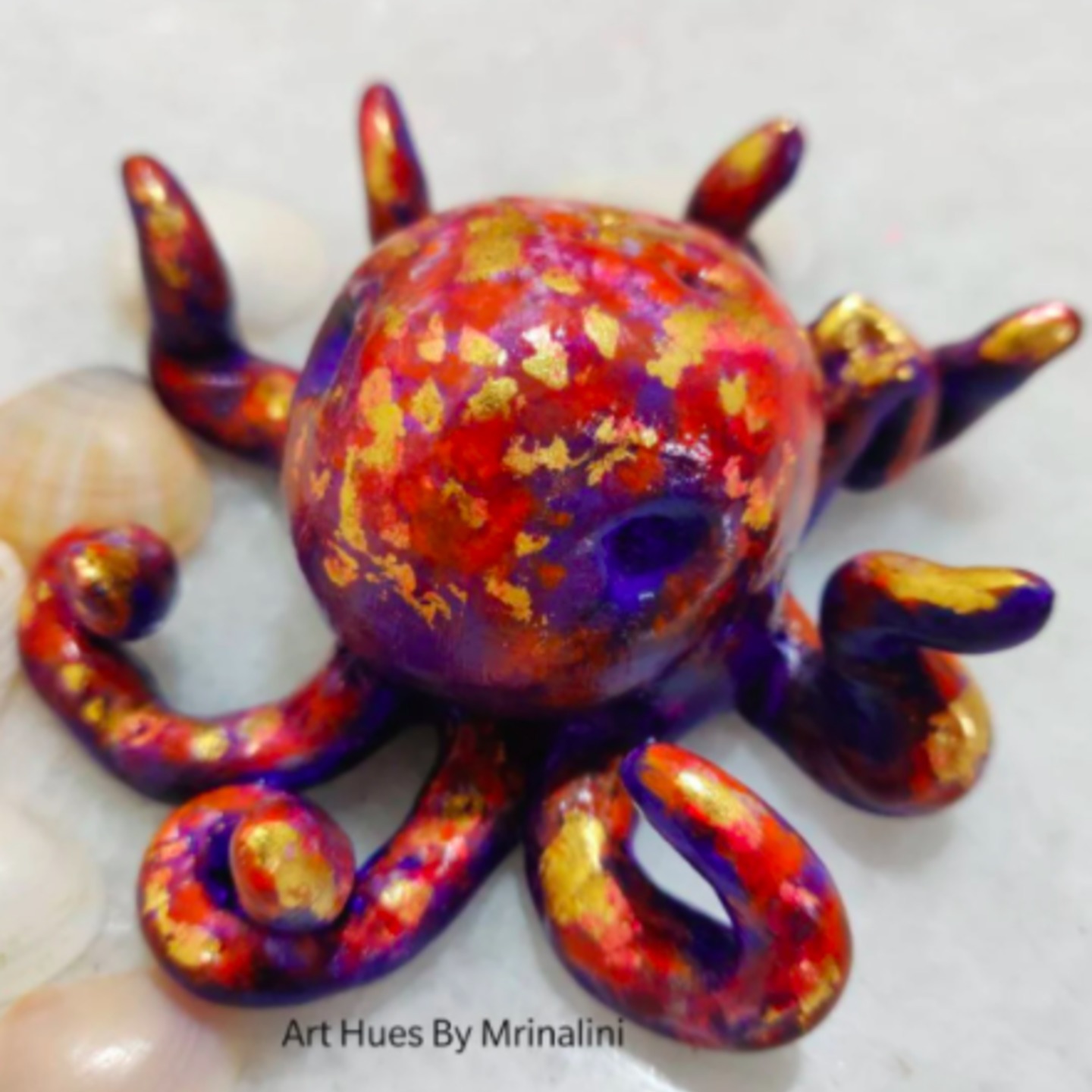 Octopus inspired abstract style Clay collectible