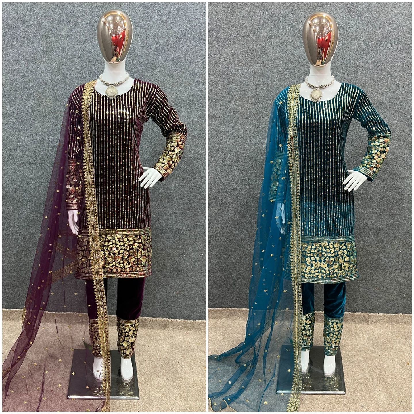 Designer Bollywood Style Festival Indian Ethnic Traditional Palazzo Top Pakistani Punjabi Salwar Suit Set