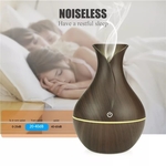 RGMS Diffuser Ultrasonic Humidifier with 7 Mood Changing LED Lights Portable Room Air Purifier (Brown)