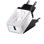RGMS Quick Charge 3.0 USB Charger QC 3.0 QC Fast Charging EU Travel Wall Charger 3 A Mobile Charger (White)