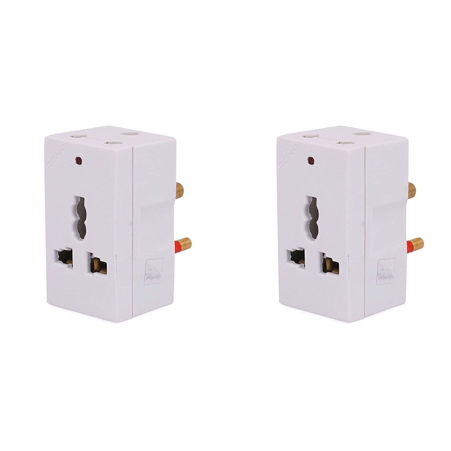 Cona Smyle 2071 6A and 13A 3 Pin Multi Plug with LED Indicator - Pack of 2