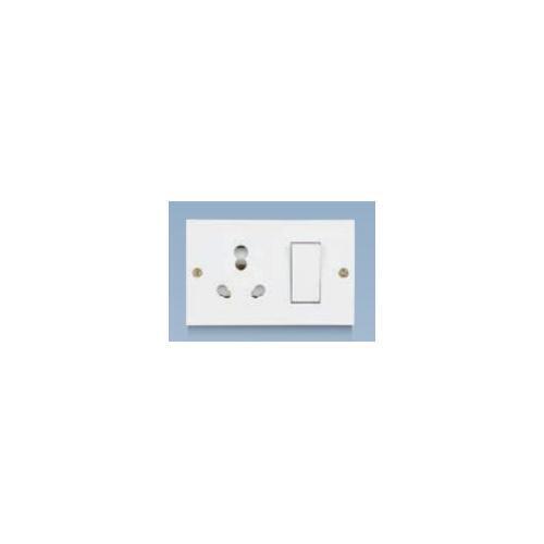 Anchor Penta 6A/16A Uni. Switch Socket Combined Unit Box with Box 2 Fixing Holes, 14616 pack of 2