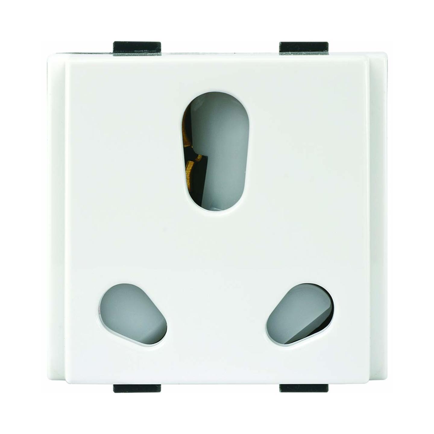 Anchor By Panasonic Roma Plus Modular Polycarbonate M A A Twin Socket White Pack Of