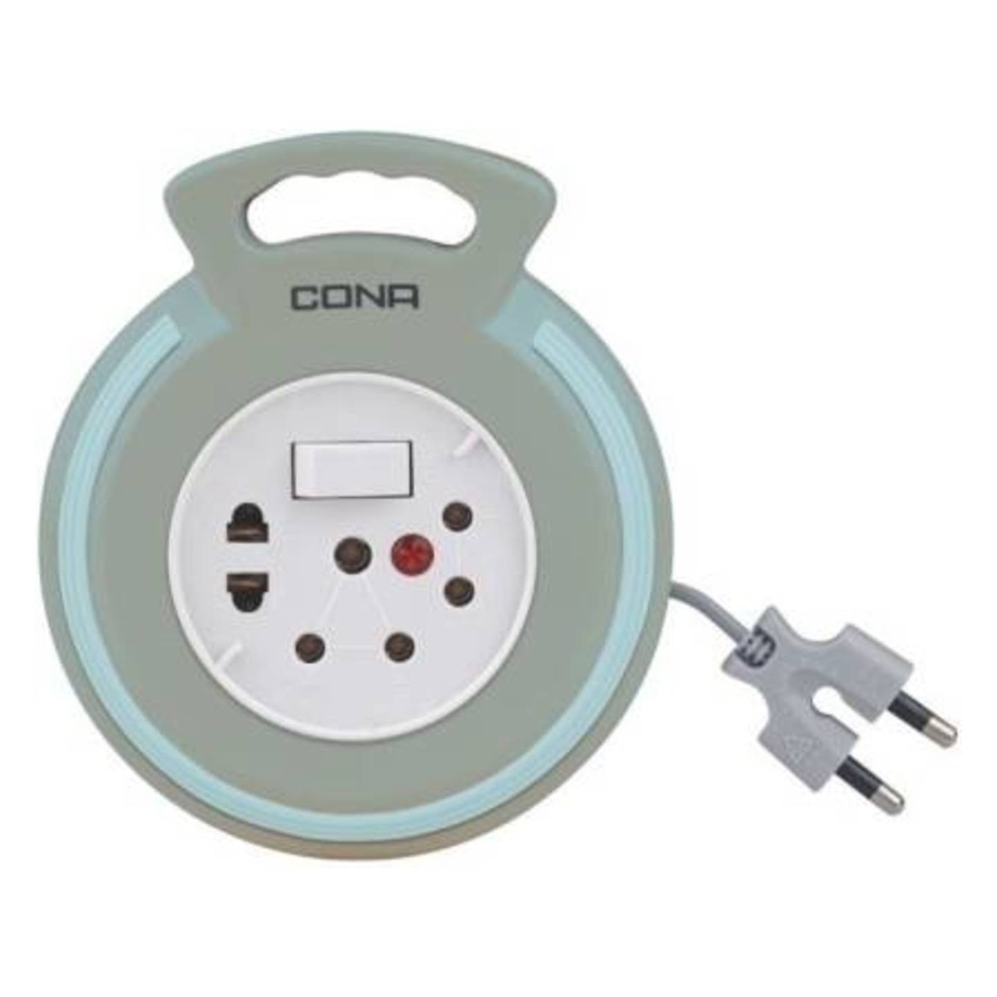 CONA Flex box 2Pin with 4Meter Extension cord 3 Socket Extension Boards  Grey