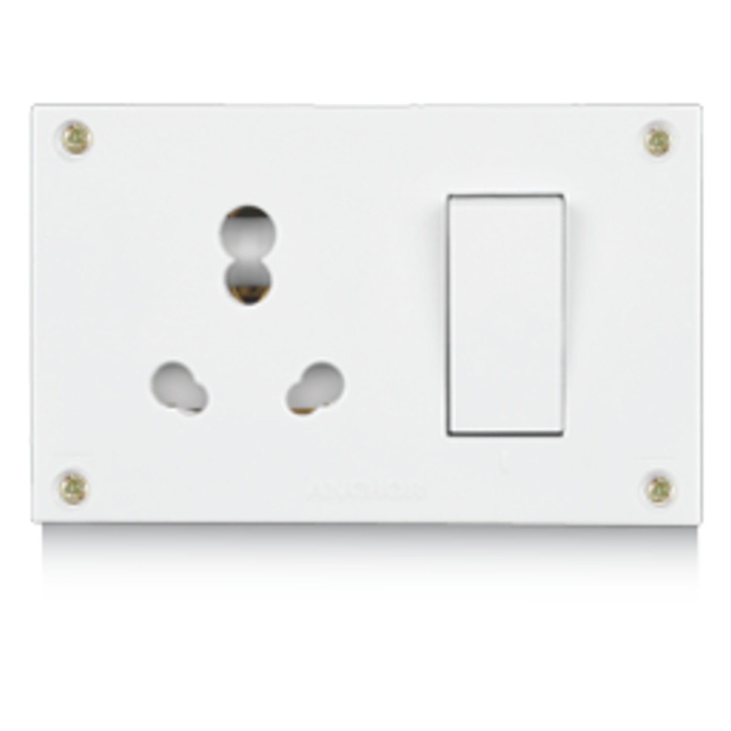 20A & 10A, UNI SWITCH SOCKET COMBINED UNITS WITH 4 FIXING HOLES pack of 5