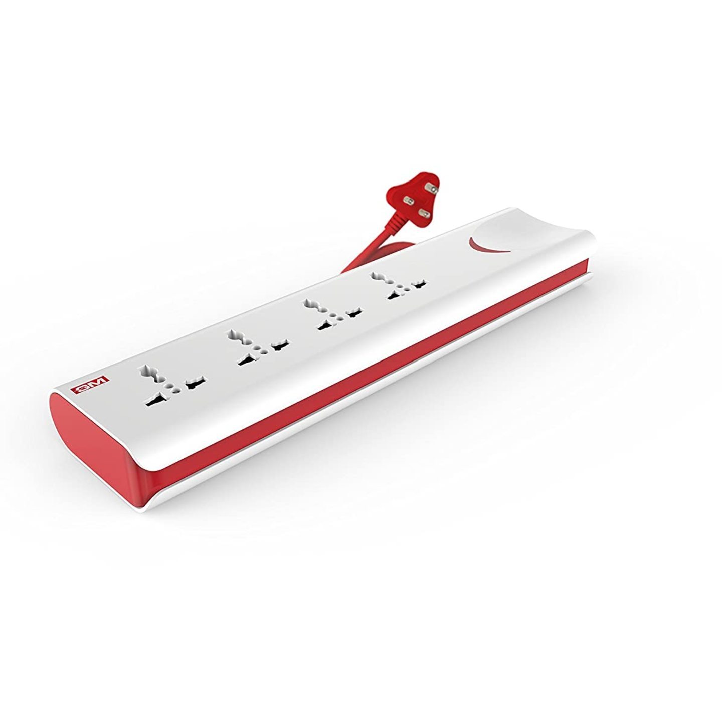 GM 3060 E-Book 4 + 1 Power Strip with Master Switch, Indicator, Safety Shutter & 4 international sockets