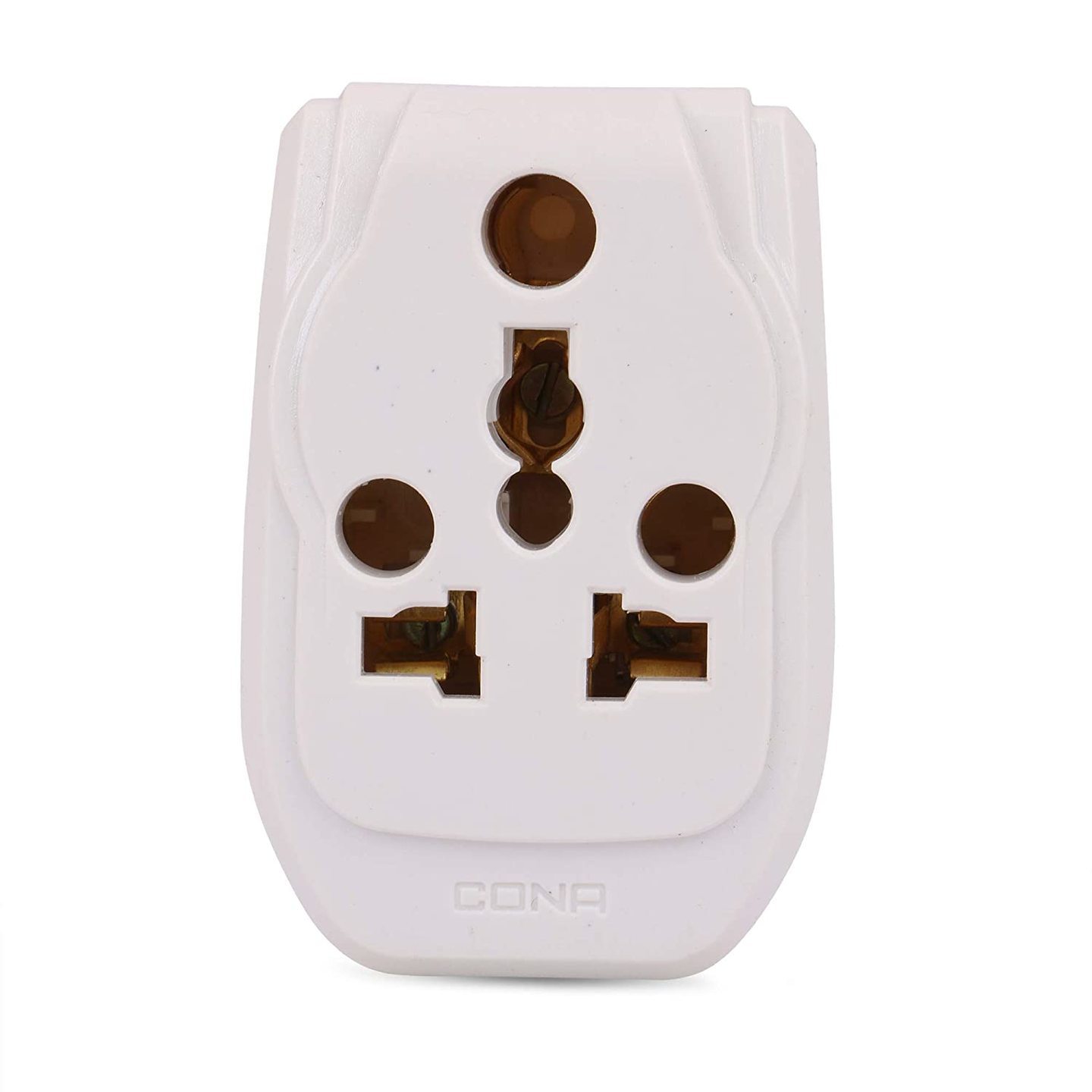 Cona Smyle Hugo 3 Pins 6A to 16A Convertor with International 3 Pin Multi Plug - Pack of 2