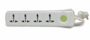 GL655-4 Outlet Power Strip
( with international socket outlet )