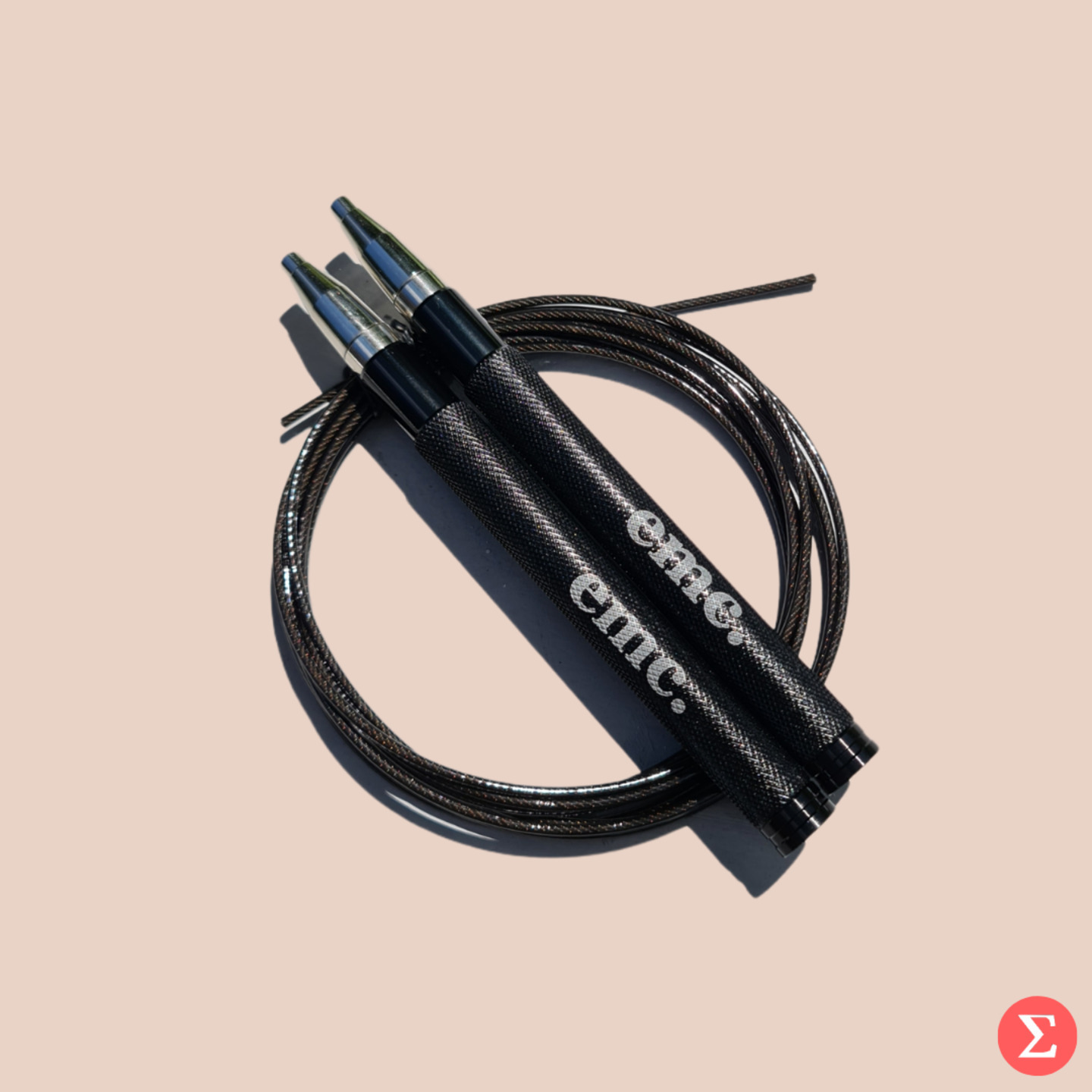 Skipping Rope - Self Lock PVC-coated Steel Wire Rope High Speed Crossfit Medium-weight