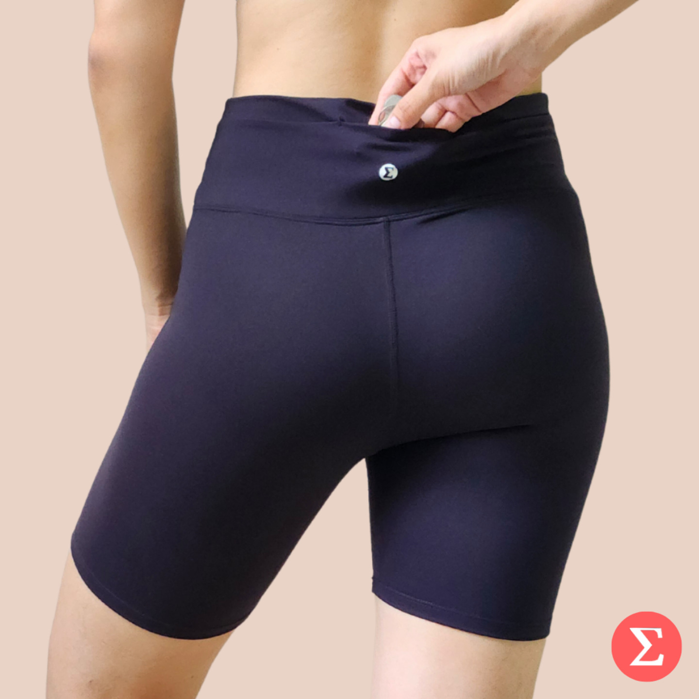 ClassicBlend - Biker Shorts with Back Pocket