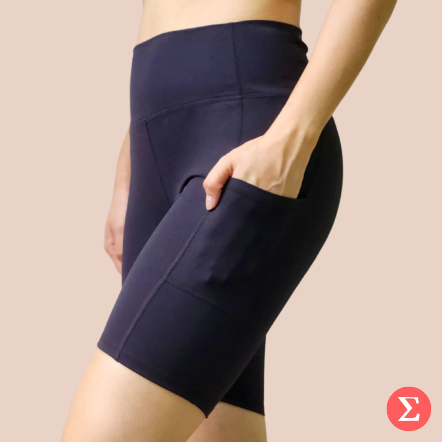 ClassicBlend - Biker Shorts with Dual Side Pocket