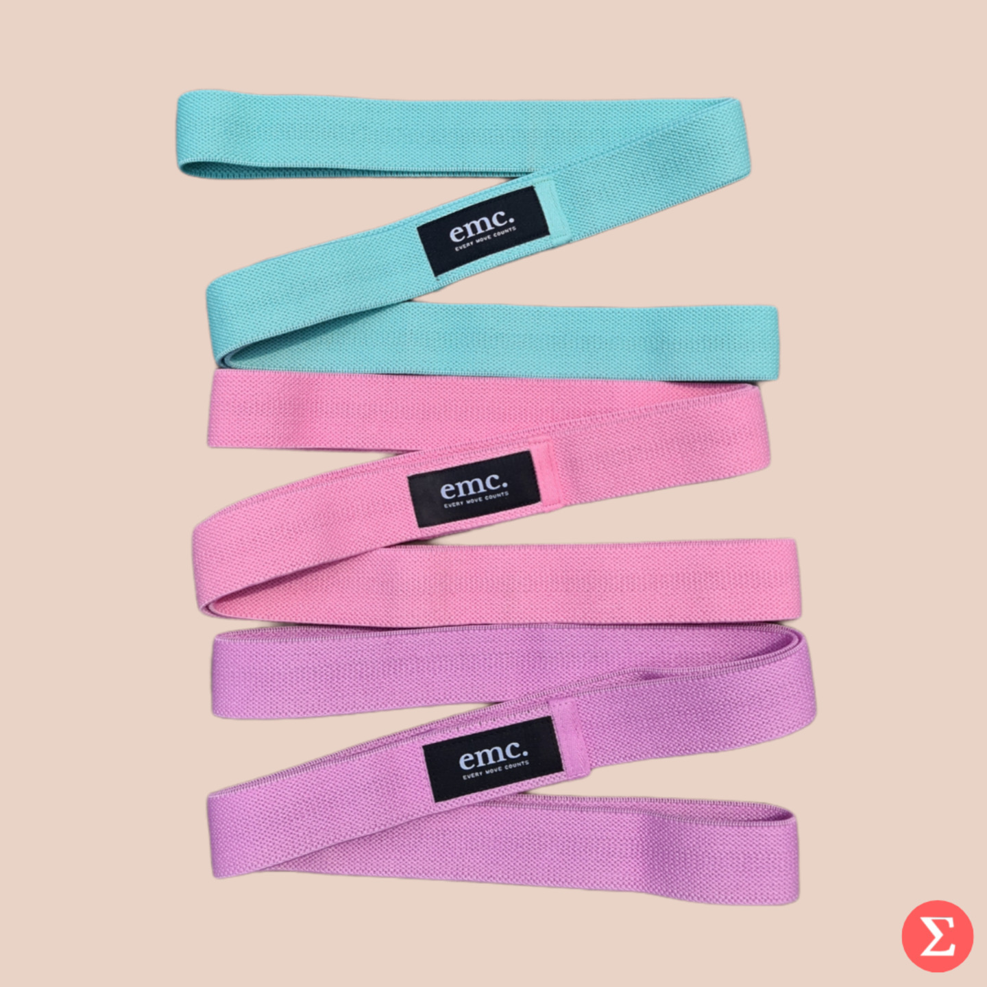 Long Resistance Bands - Pastel Series Fabric