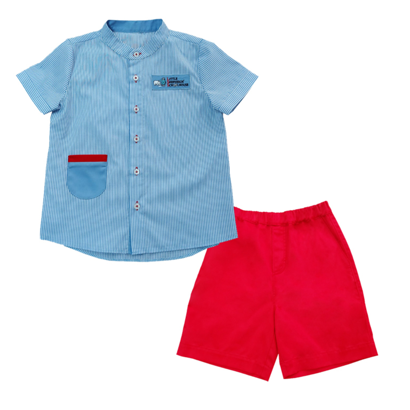 Smart Casual Stripe Shirt With Bermuda Shorts SET