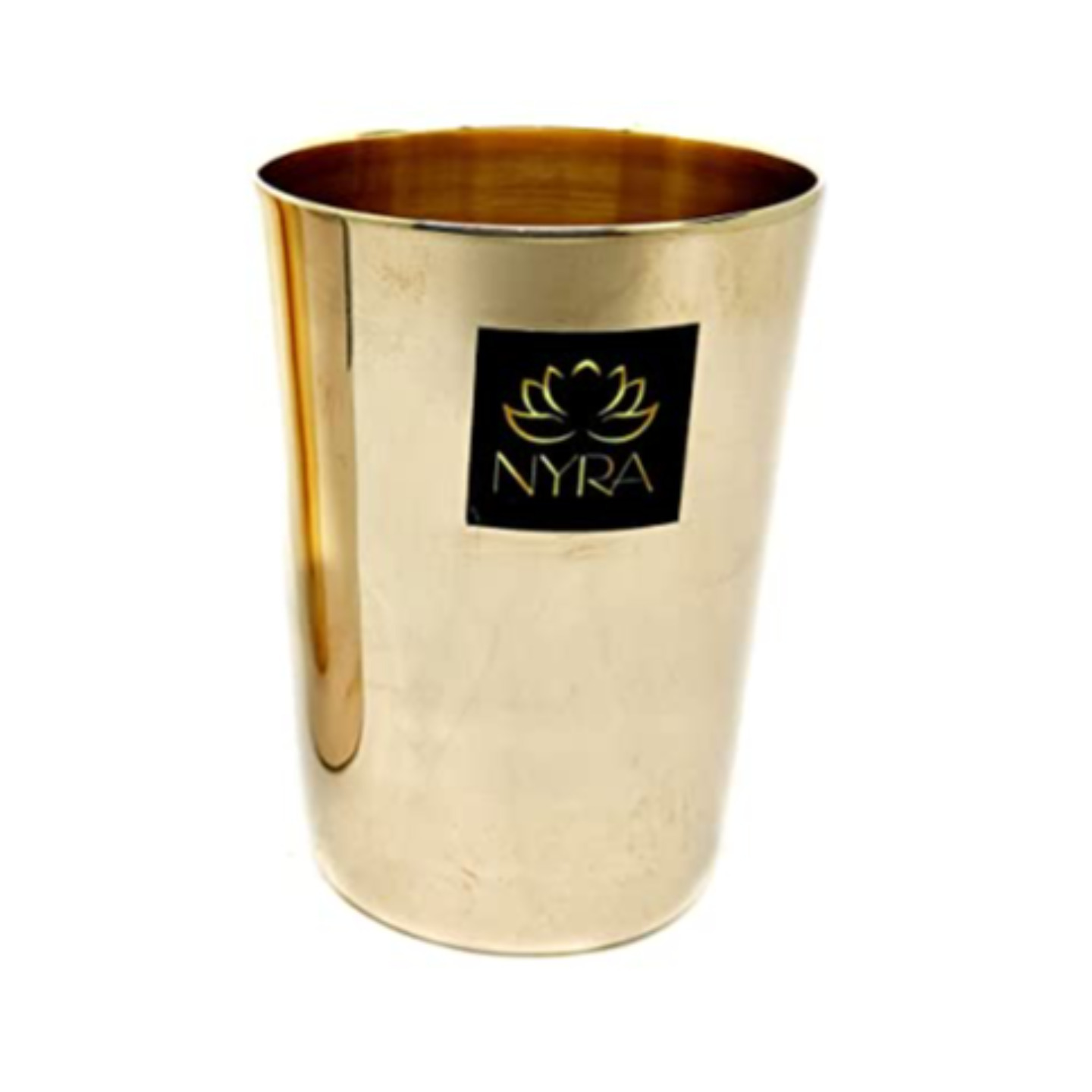 NYRA Pure Kansa Glass, Bronze Drink Ware Tumbler, Kansi Gilaas, Handmade Organic PhoolKut Tumbler for ayurvedic Benefits, Glass for Milk, Water & Juice- 280 ML