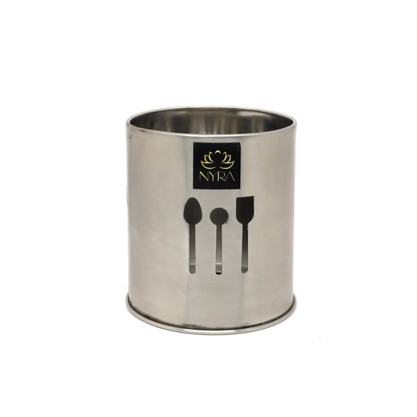 Nyra Stainless Steel Spoon Stand Cutlery HolderOrganizer, Spoon, Knife, Fork, Chopstick, Stand for Kitchen, Dining Table Multi Purpose