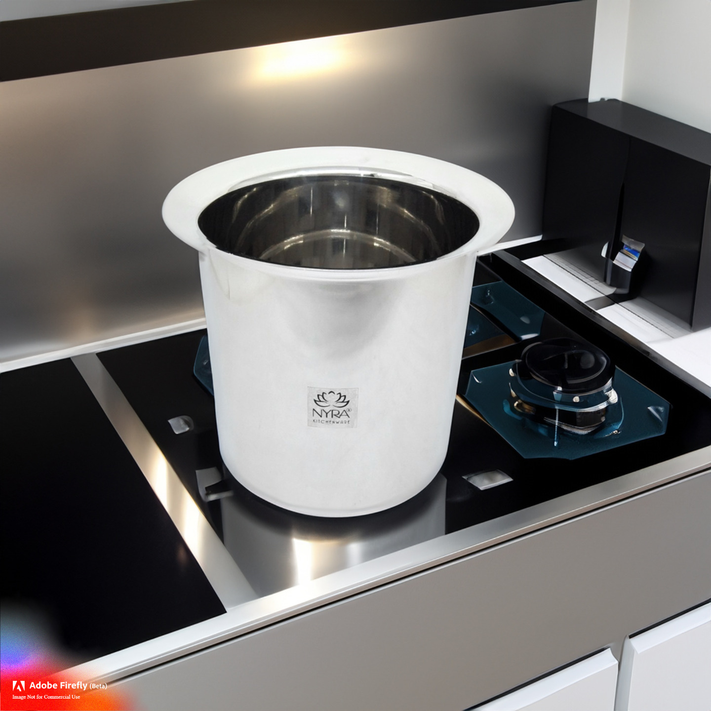 Nyra Stainless Steel Deep Water Gunj  Milk PotTopeBhagona  Milk Boiler Container  Milk Boiling Vessel  Long Tapeli  Home & Kitchen