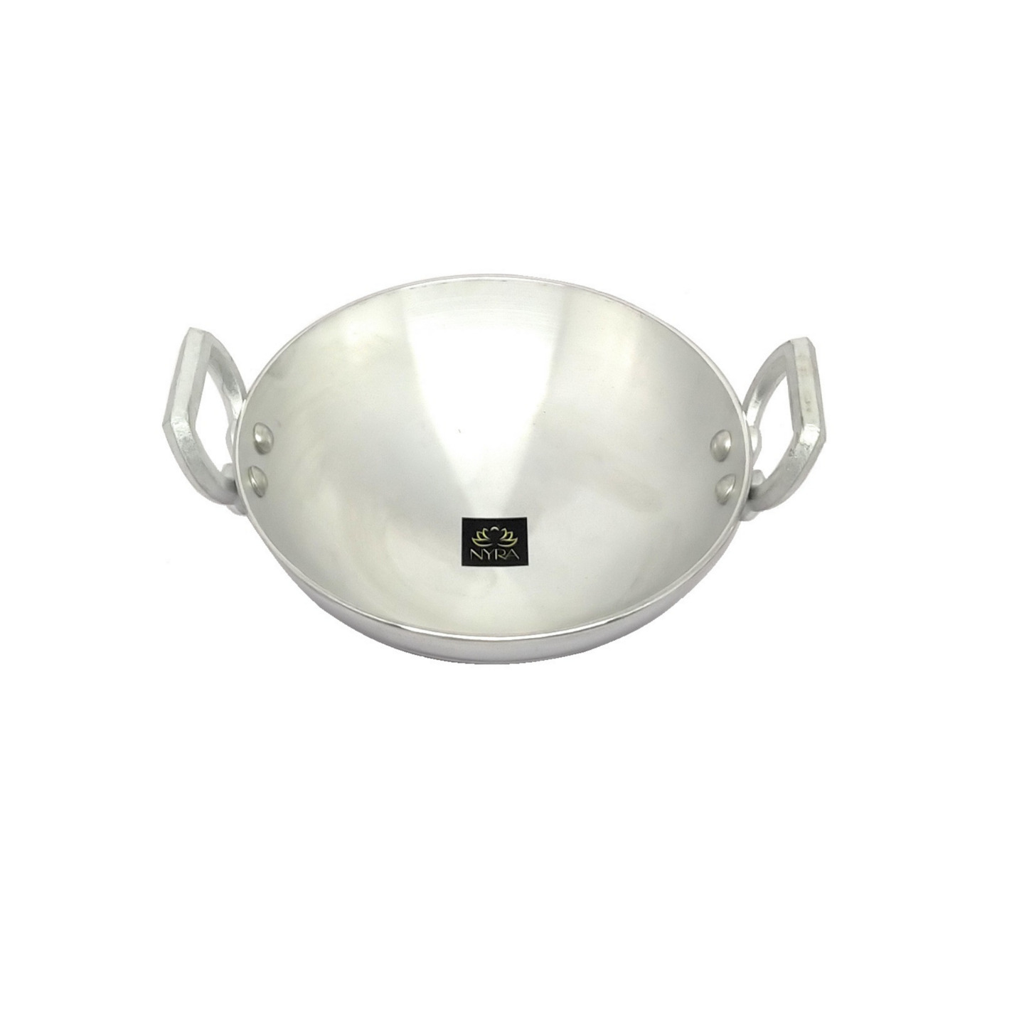 NYRA Aluminium Mini Kadhai Wok for Deep Frying, Sautéing, Tempering Multi - Purpose for Home, Kitchen, Restaurant