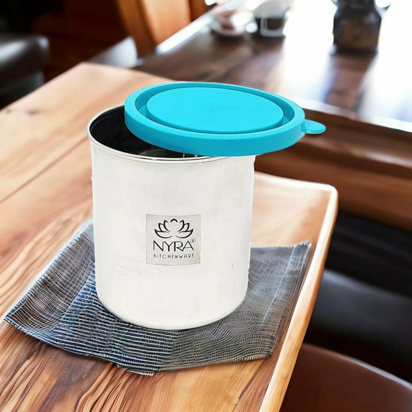 Nyra Stainless Steel GlassTumbler  Capacity  430 ML with Leak Proof Air Tight Lid  Office  Gym  Yoga  Home & Kitchen