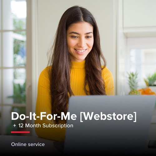 Do-It-For-Me Webstore + 12 month subscription
