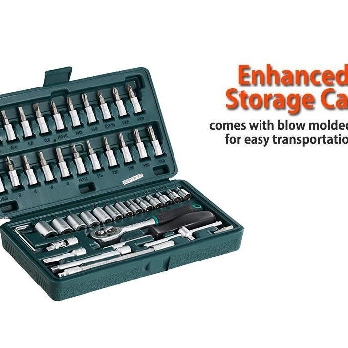 46pcsMetal 14 Socket Set Black, 46pcs
