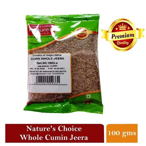 NATURES CHOICE PREMIUM QUALITY WHOLE CUMIN SEED 100G