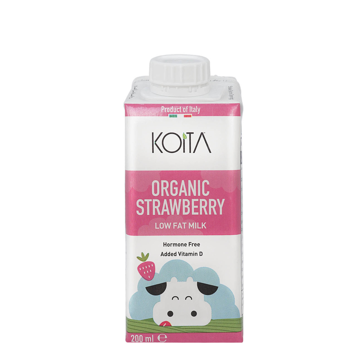 Koita Premium Organic Strawberry Milk 1 x 200ml