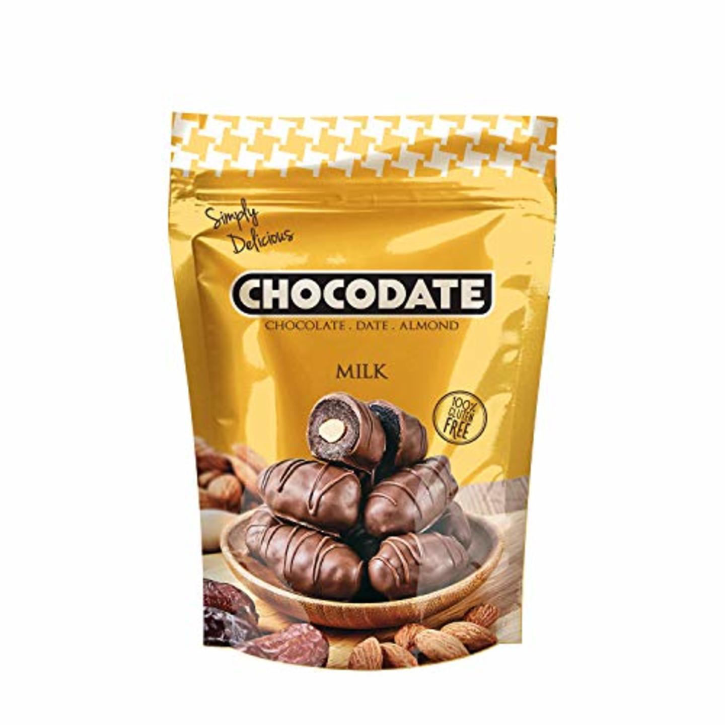Chocodate Rich Milk Chocolate Date with Whole Almond 100GM
