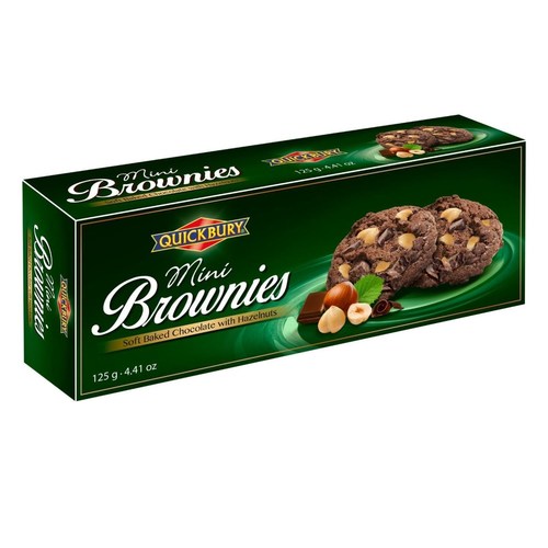 Quickbury Mini Brownies With Hazelnut