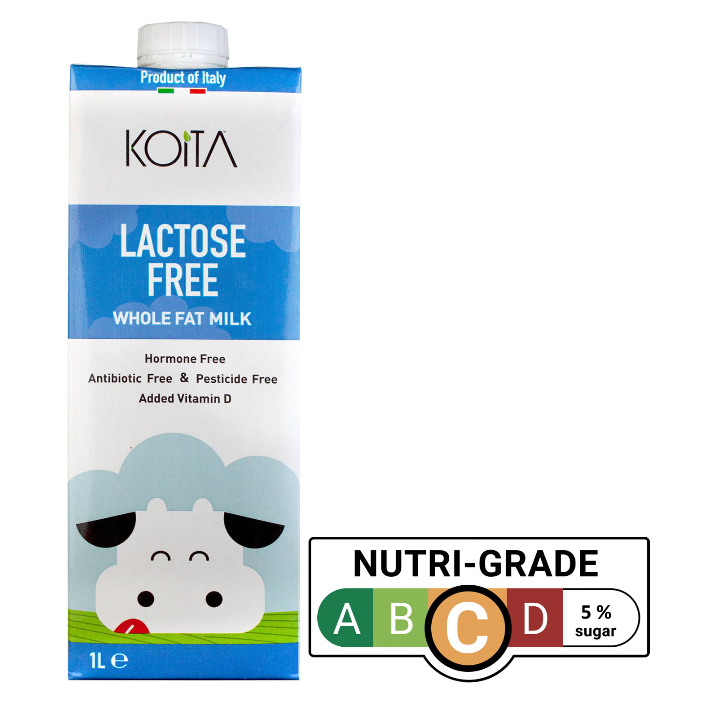 koita Lactose Free Whole Fat Milk 1 Ltr