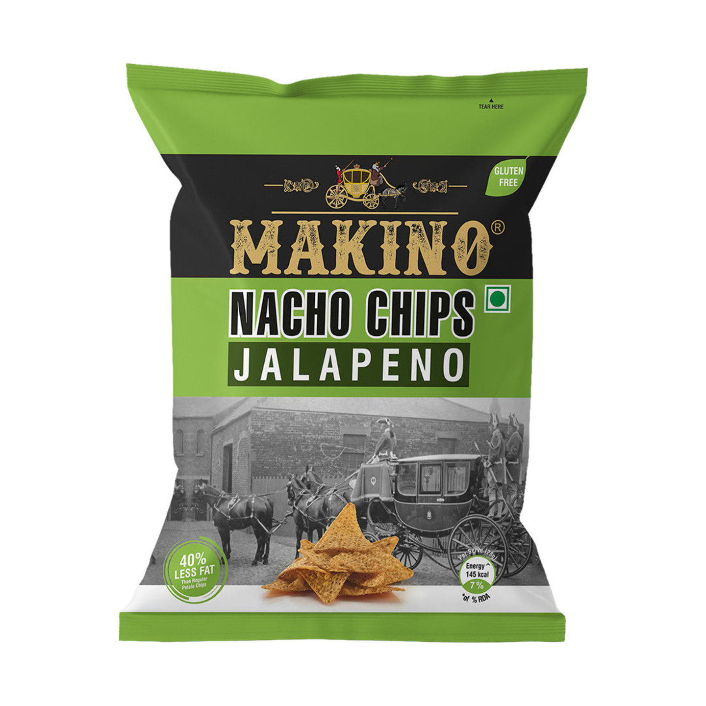 Makino Nacho Chips Jalapeno 60 Gms