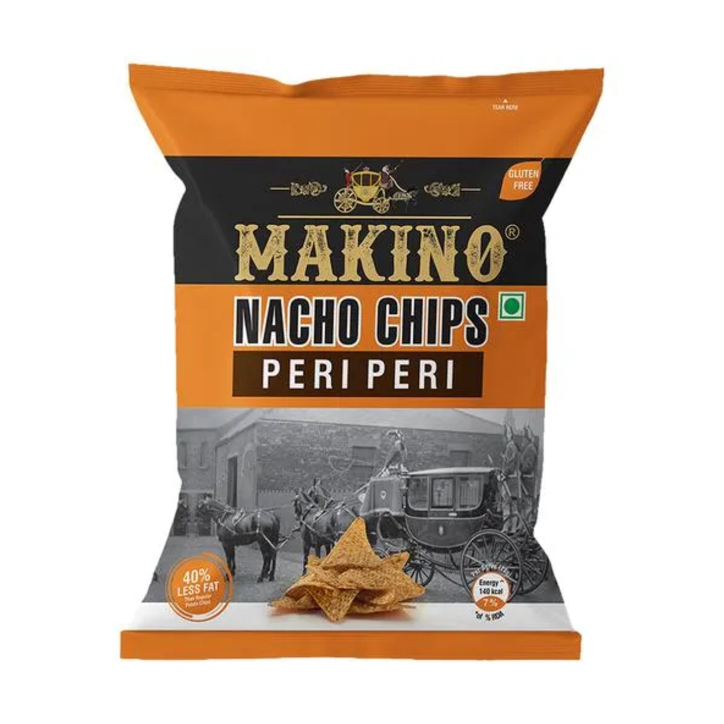 Makino Nacho Chips Peri Peri 60 Gms