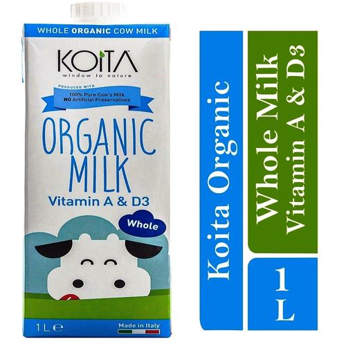 Koita Premium Organic Whole Milk 1 x 1L