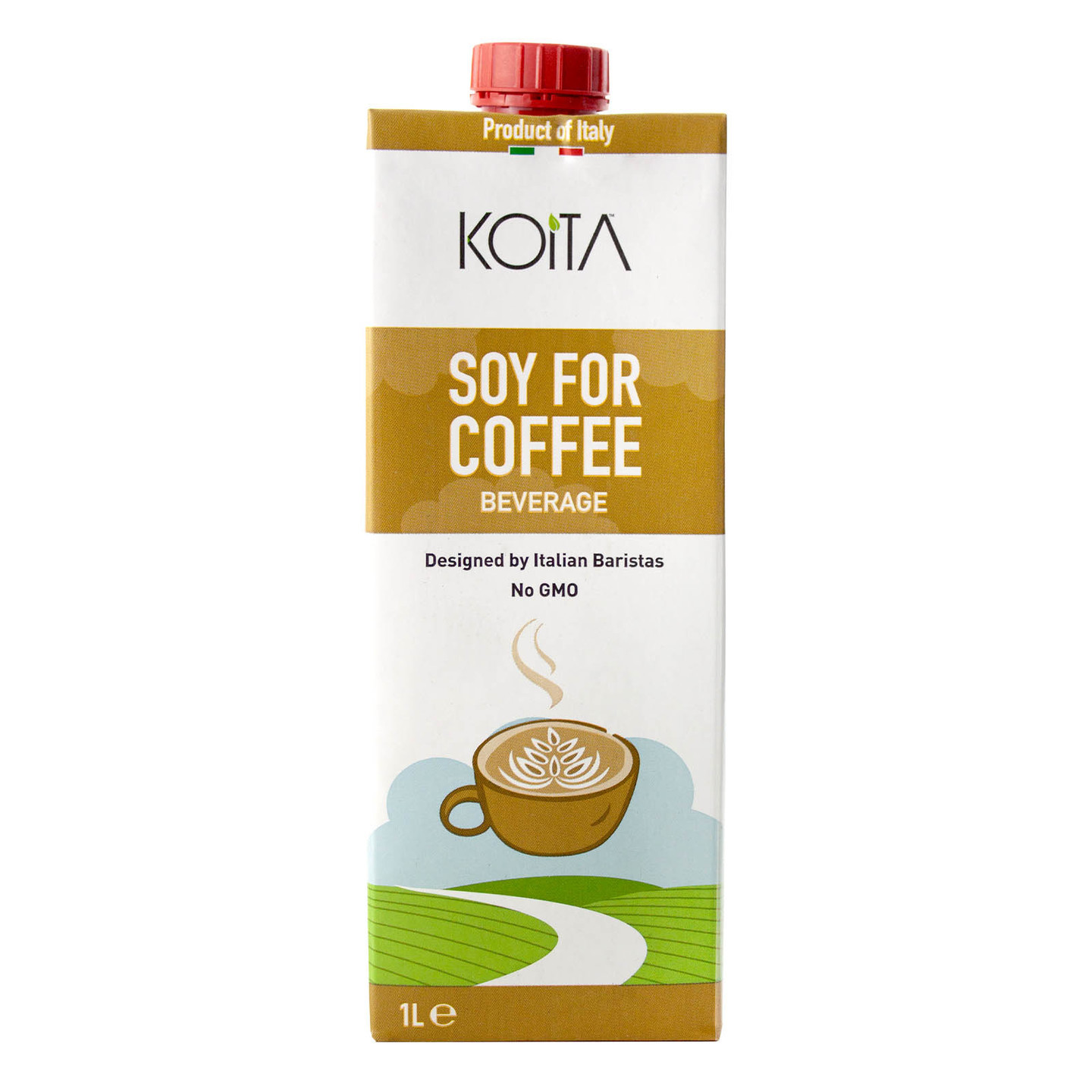Koita Organic Soy For Coffee Designed by Italian Barista No GMO 1Ltr