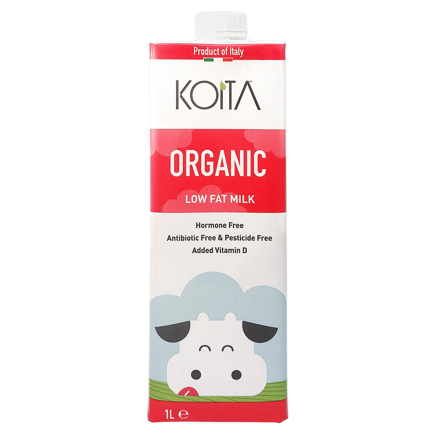 Koita Premium Organic Low-Fat Milk 1 x 1L