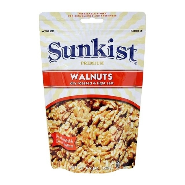 Sunkist Premium Walnuts Dry Roasted And Light Salted