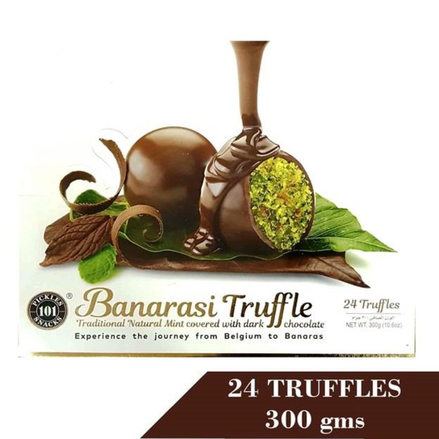 Banarasi Truffle Natural Mint Covered With Dark Chocolate 300G