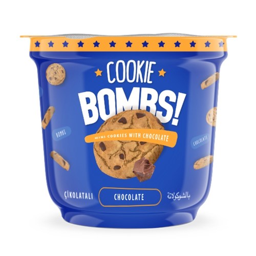 Bombs Mini Cookies with Bitter Chocolate Flavor