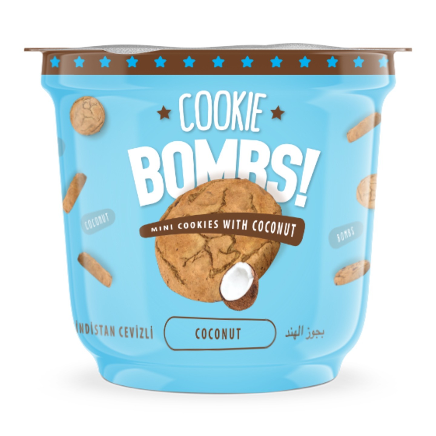 Bombs Mini Cookies with Coconut Flavor