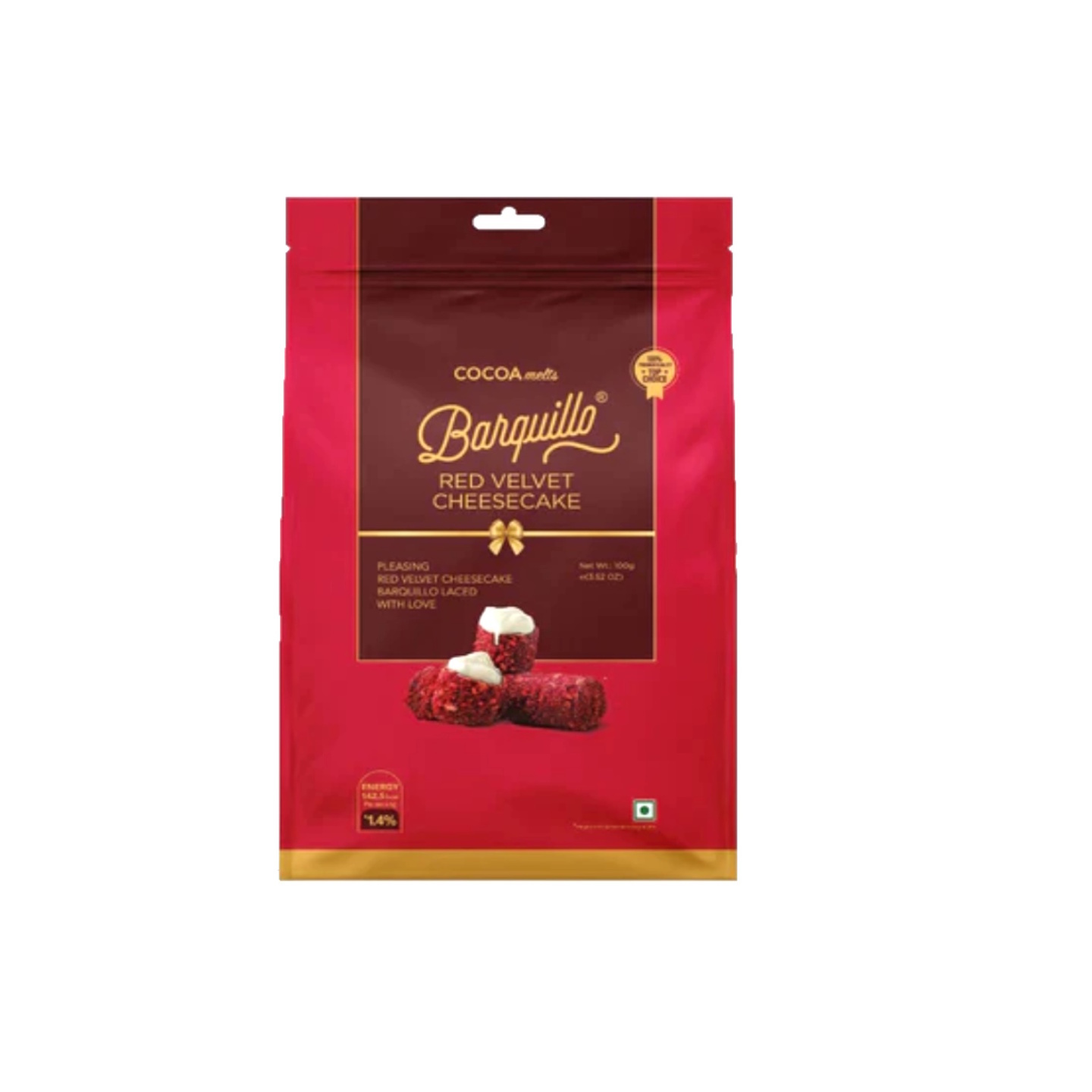 Cocoa Melts Barquillo Red Velvet Cheesecake Chocolate 100 Gms