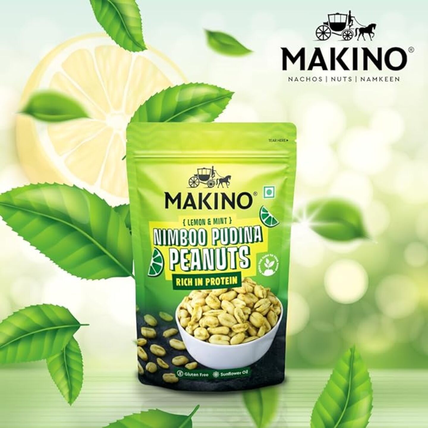 Makino Roasted Peanuts Nimboo Pudina 150 Gms