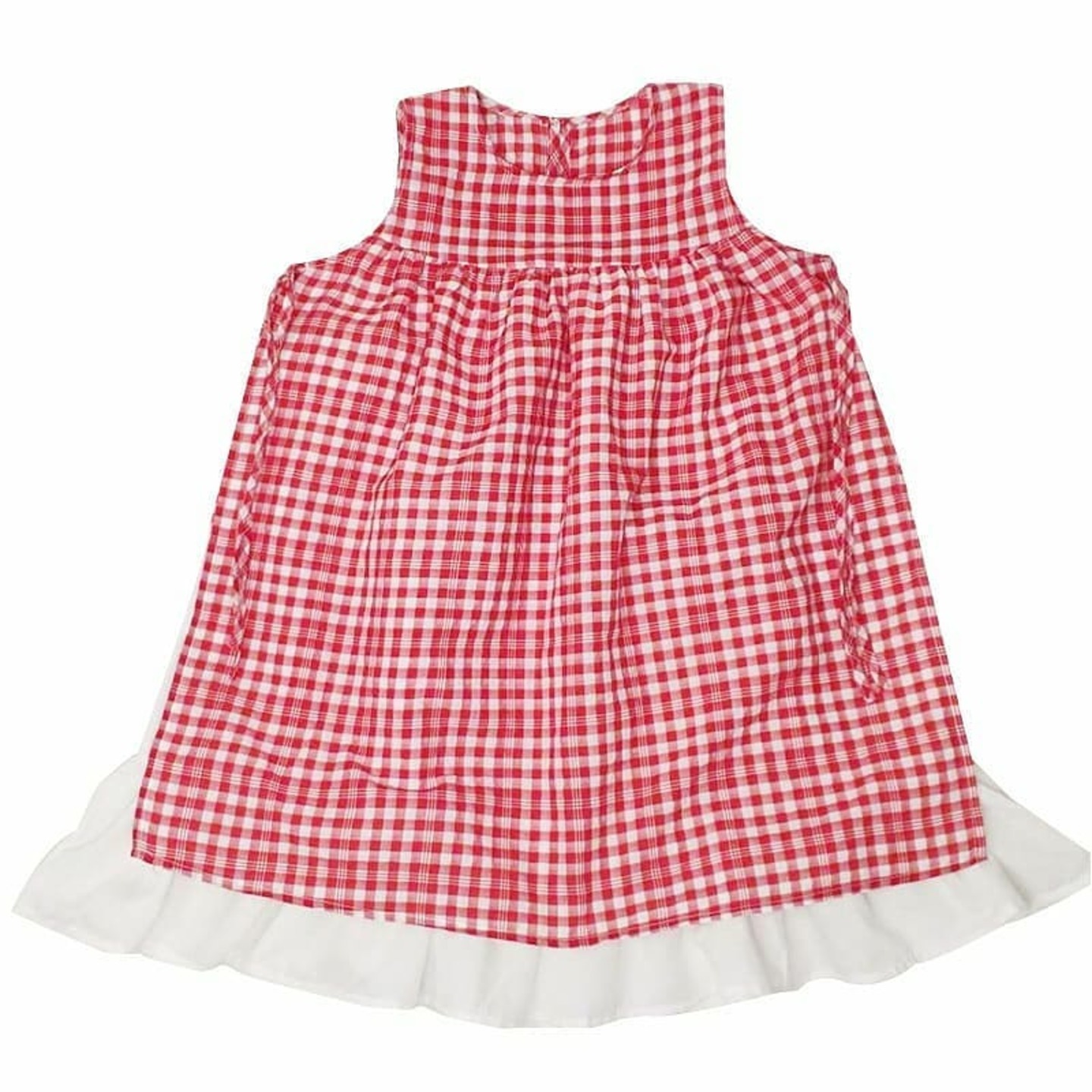 Red&White Checked Dress