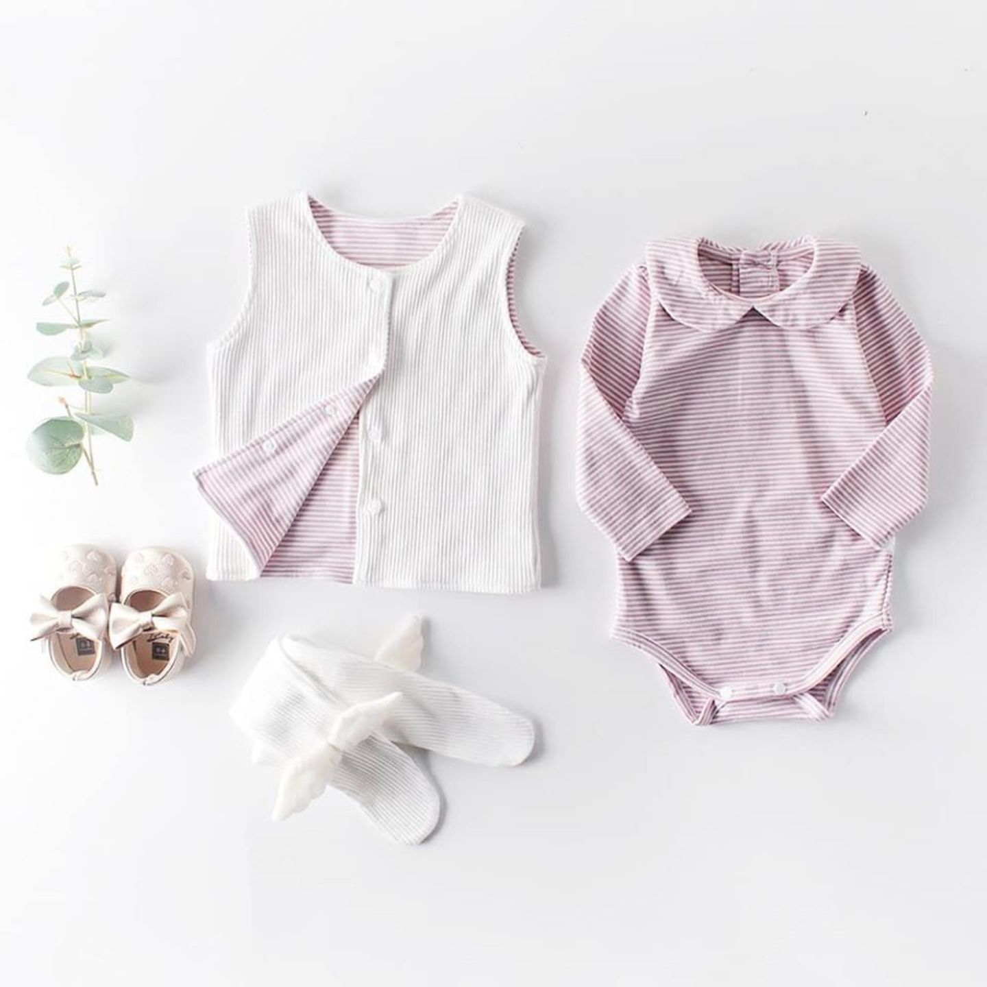  Newborn Gift Set Striped 3pcs Set