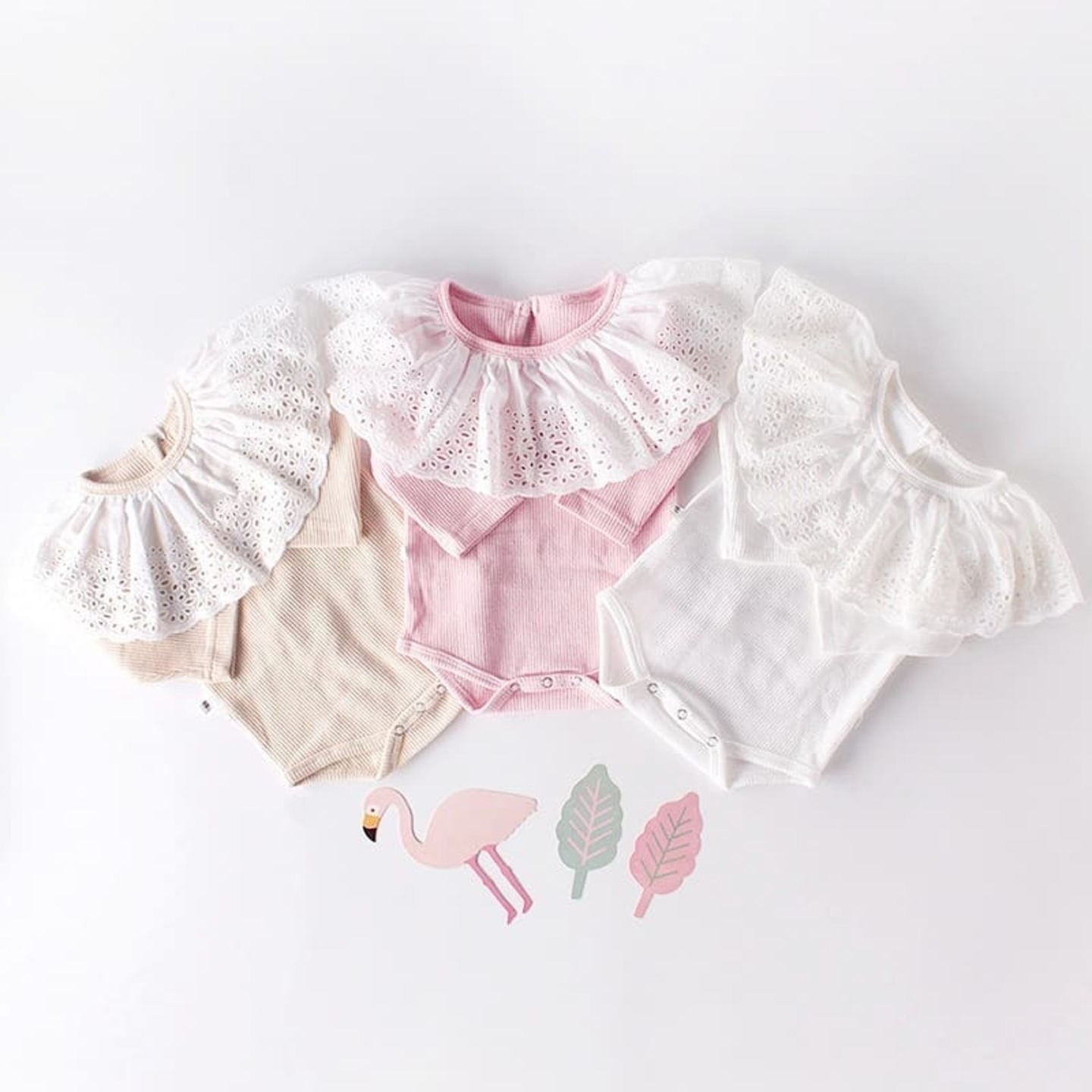 Big Ruffled Longsleeve Romper