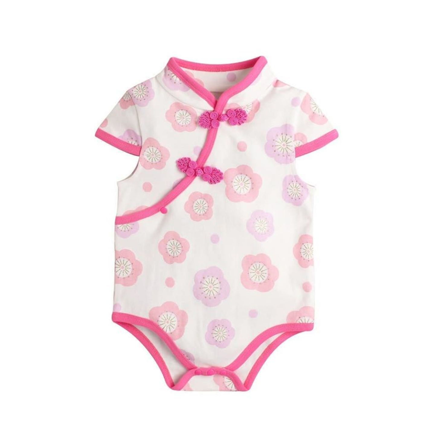  Cheongsam Floral Romper