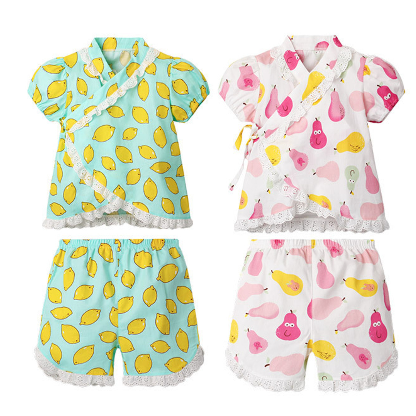 Share Save Fruity Kimono Short Set