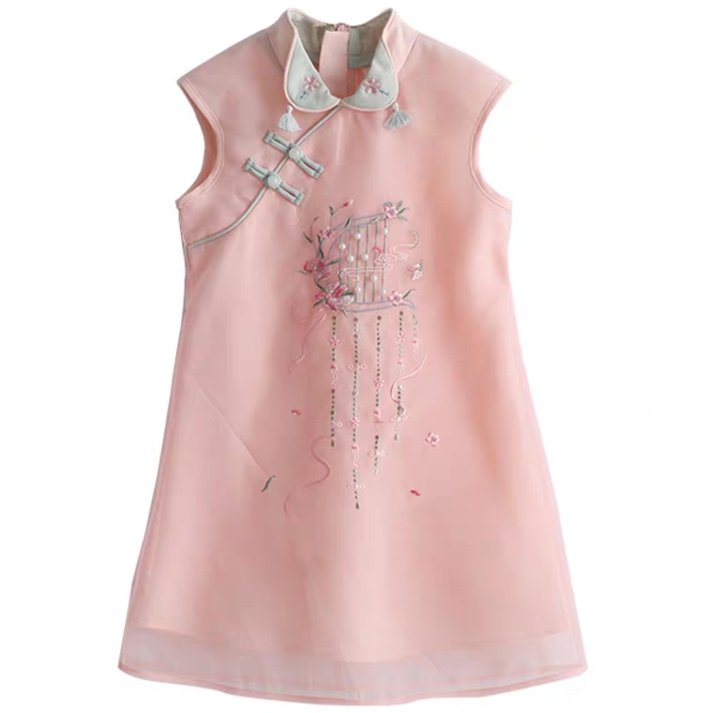 Embroidered Floral Cheongsam